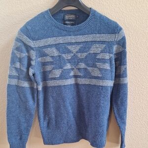 Pendleton Women's Crewneck Sweater in Blue and Gray